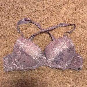 Purple push up bra.